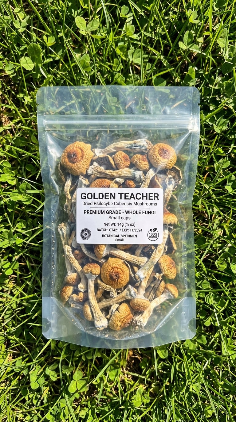 Golden Teacher 5g Whole Dried Mushrooms